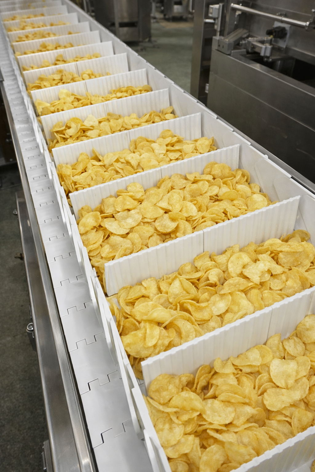 bande modulaire convoyeur industriel chips