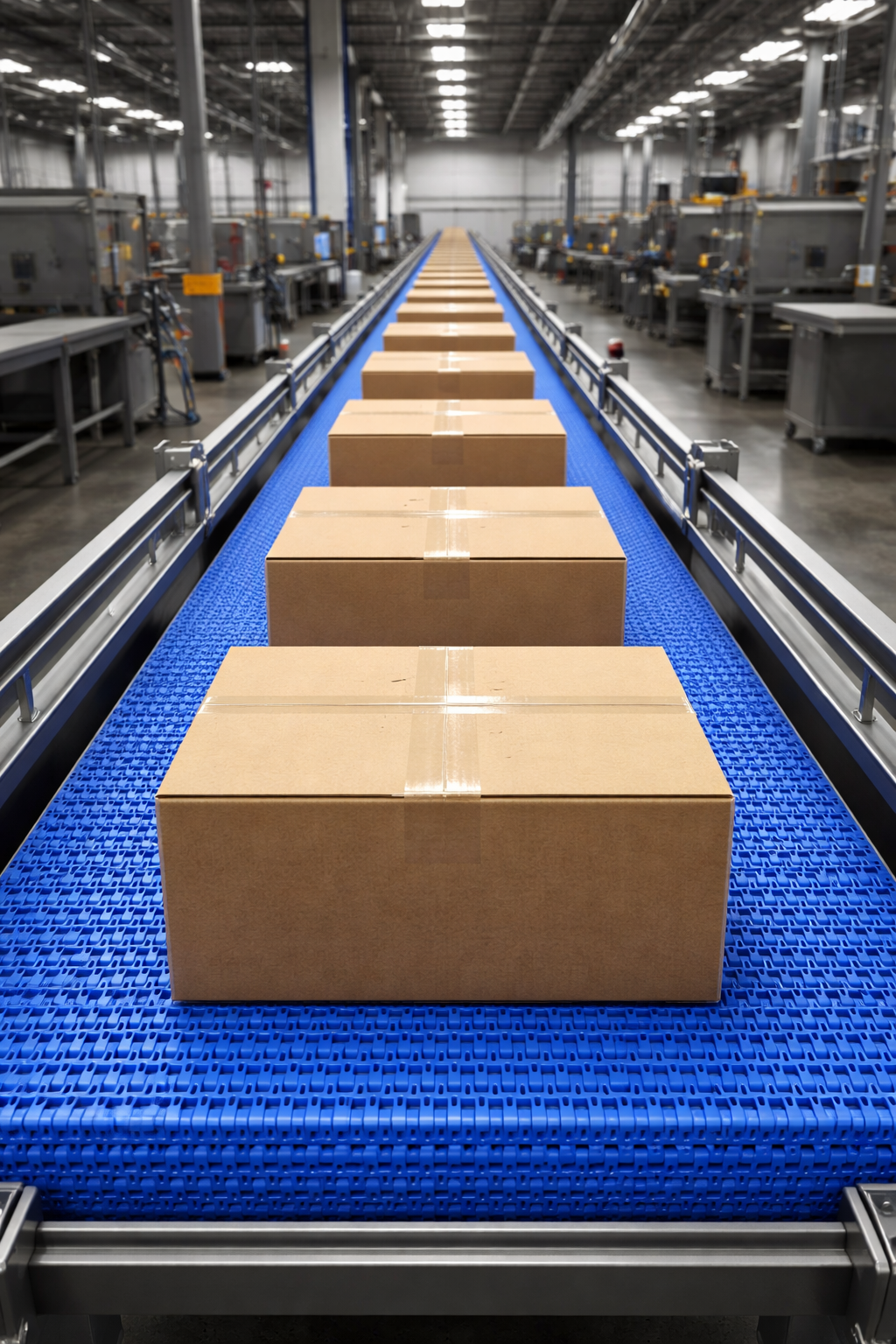 bande transporteuse produits finis