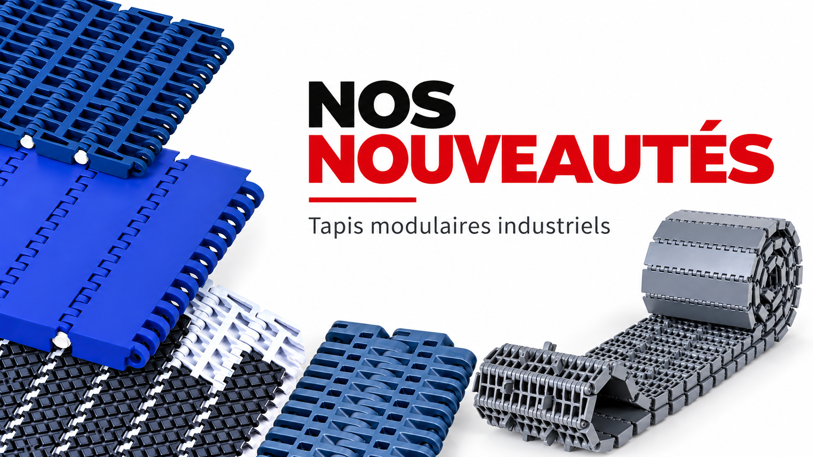 Nouveaux tapis modulaires industriels nouveautes-bandes-modulaires-industriels